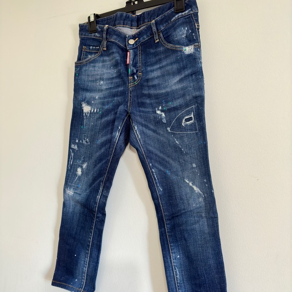 DSQUARED2 Women's Paint Cropped Jeans - Picture 2 of 5